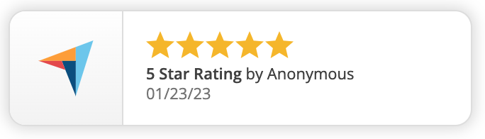 5 star rating business review